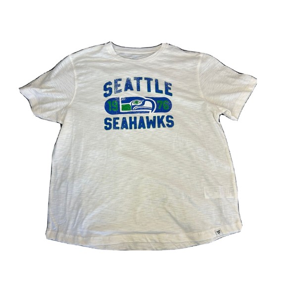 Fanatics Other - Fanatics mens White Seattle Seahawks T-shirt distressed short sleeve XXL